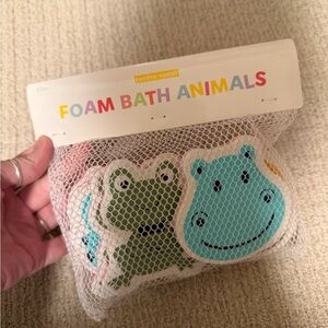 Foam Bath Animals - Colorful Kids Bath Set (Blue, Green)